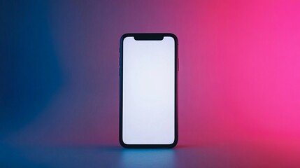 Modern Smartphone on Colorful Background