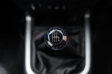 6-Speed Manual Gearstick Close-Up