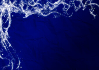 Blue paper with smoke edges

