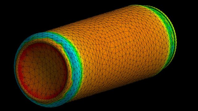 Mechanic simulation engineering - Stress and breakpoint analysis of can under force and moment conditions