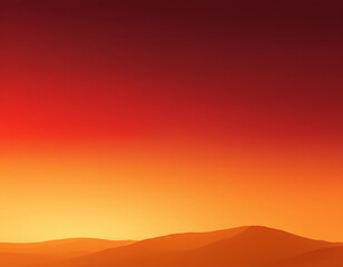 Fototapeta premium Warm Autumn Sunset Gradient Background Deep Red to Golden Yellow Smooth Transition