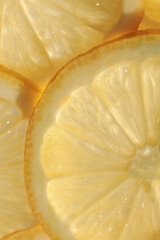 lemon slices macro chopped lemon slice  close up