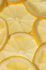 lemon slices macro chopped lemon slice  close up
