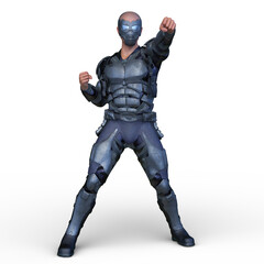 サイバーマン　3DCGレンダリング