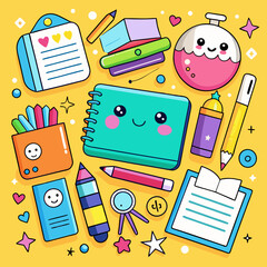 Back to school, school supplies, education, school year, learning, school bags, classroom, students, school books, school essentials, first day of school, school preparation, pencils, notebooks