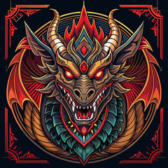 Dragon logo, esport logo, esports logo, dragon symbol, red dragon, emblem, gaming logo, team icon, devilish, team logo, dragon mascot, game logo, mascot logo, badge, devil, mascot design, fire dragon,