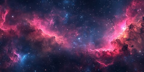 Obraz premium A truly stunning nebula filled with vibrant and mesmerizing colors that showcase the incredible beauty of deep space