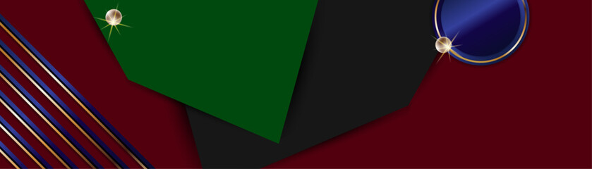 Christmas New Year festive luxury Modern geometric gold trend abstract set. Gradient shapes composition, vector covers new design