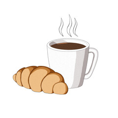 コーヒーとパン