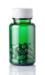 High Quality Pharmaceutical Packaging Green Plastic Pill Bottles and Medication Storage Containers for Healthcare and Prescription Solutions