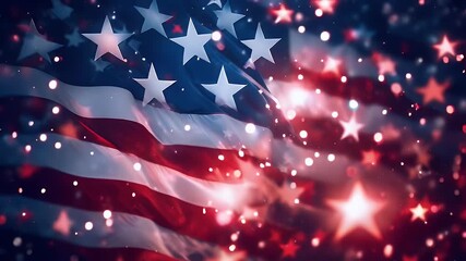 video of art stars flag us patriot shape decor memorial american style patriotism day abstract country flag celebration 
