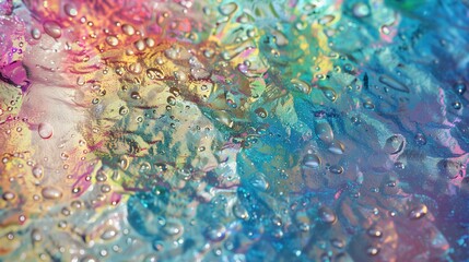 Grainy iridescent holographic gradient background.