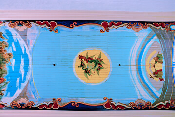 Roof of the Church Our Lady of the Good Death, built in 1861 year at Barbacena city, colonial city...