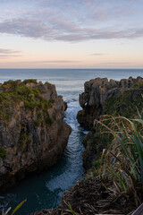 Morning view along the rocky coastline.