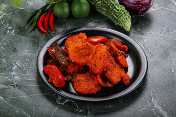 Indian cuisine - chicken tikka barbecue