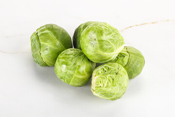 Organic raw cabbage - Brussels sprout