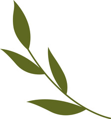 Obraz premium Lavender Leaves Branch