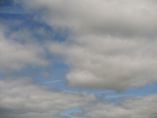 Cloudy sky. Nature background for design and replacement.