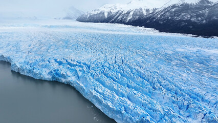 Los Glaciares National Park At El Calafate In Santa Cruz Argentina. Stunning Glacier. Los Glaciares National Park. Los Glaciares National Park At El Calafate In Santa Cruz Argentina.