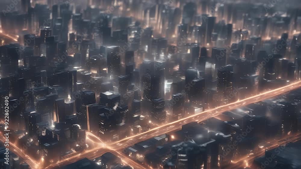 Poster business techno concepts abstract lights future futuristic metropolitan engineering banner dimension