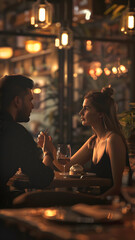 realistic high-resolution photo of restaurant, with detailed background