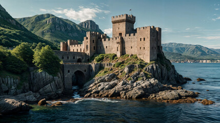 Fototapeta premium castle on the lake