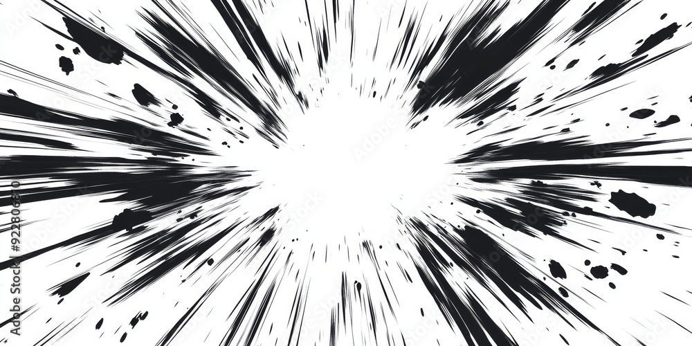 Aufkleber this dynamic comicstyle illustration conveys speed and energy with explosive motion lines and a cent