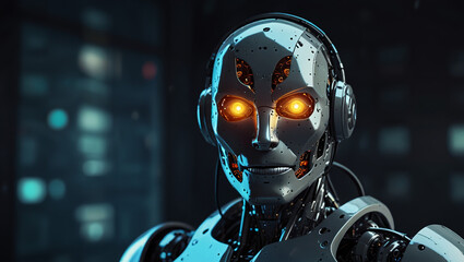 cyber security robotics illustration