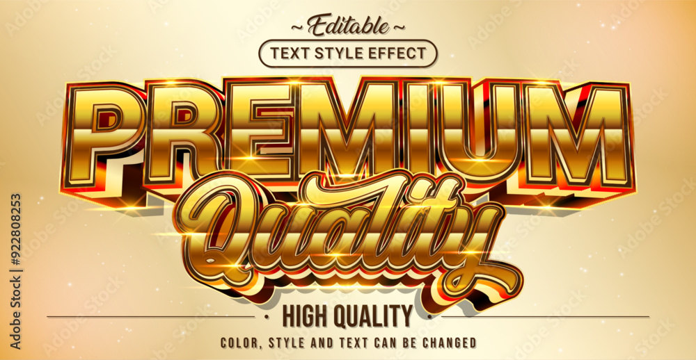 Poster Editable text style effect - Premium Quality text style theme.