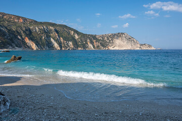 Amazing view of Petani Beach, Cephalonia,  Greece