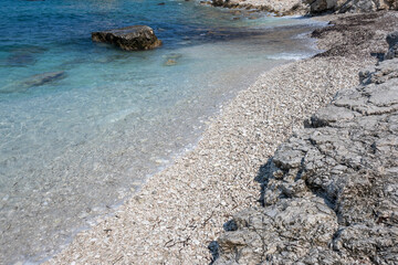 Amazing view of Petani Beach, Cephalonia,  Greece