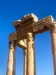 Ancient Temple Ruins of Baalbak, Lebanon