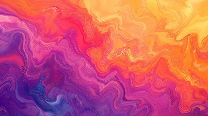 Tropical sunset marbled paper background