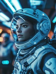 Fototapeta premium Astronaut Ready for Space Mission