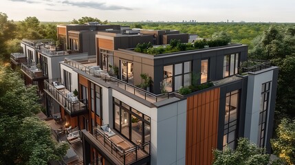 Urban planning model showcasing city blocks and efficient transportation systems

