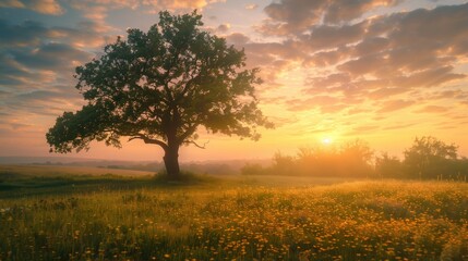 Fototapeta premium Free good morning scene wallpaper background photo
