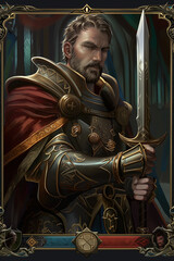 Fototapeta premium RPG_Character_Card