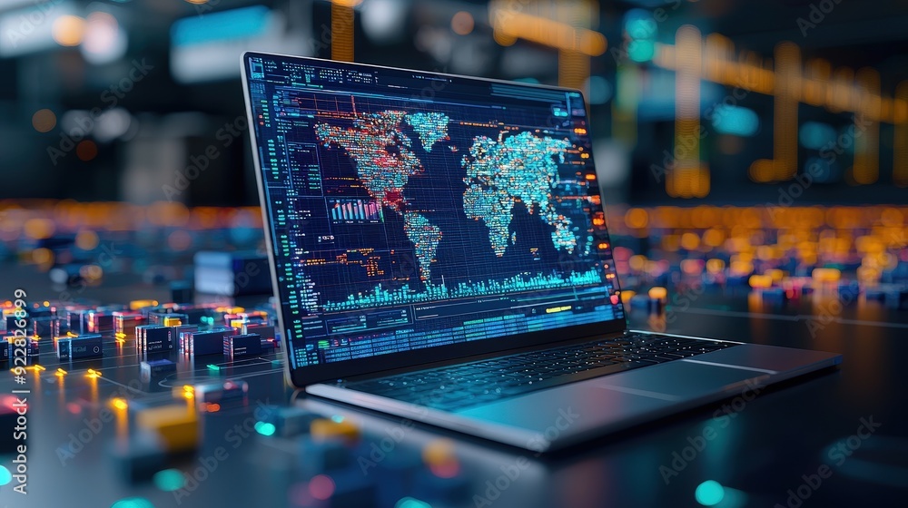 Poster supply chain optimization dashboard with real-time analytics
