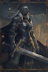 Fototapeta premium RPG_Character_Card