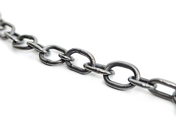Obraz premium Chain isolated on white background.