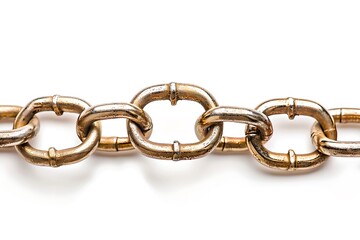 Chain isolated on white background.