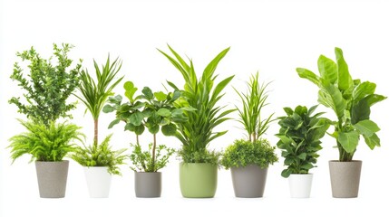 Fototapeta premium Indoor Potted Plants Arrangement