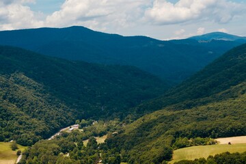 landscape with mountains