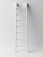 A White Ladder Against a Wall