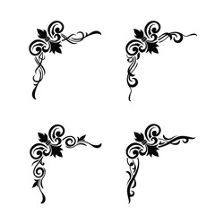 Classic Vintage Baroque Victorian Frames Separator Elements Classic Wedding Invitation