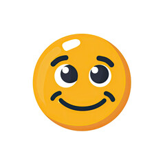 Fototapeta premium Smile Emoji illustration isolated No Background, Generative AI