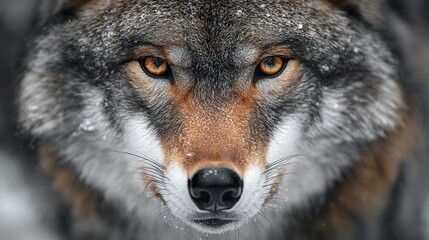 Fototapeta premium Wolf wallpaper. Wolf poster 