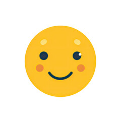 Smile Emoji  illustration isolated No Background, Generative AI