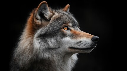 Fototapeta premium Wolf wallpaper. Wolf poster 