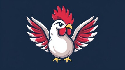 Obraz premium vector colorful chicken logo 